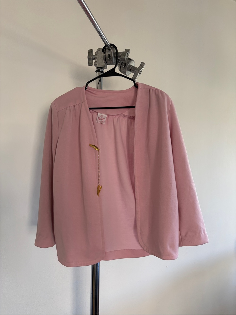 Graff Pink Open-Front Blazer Jacket
